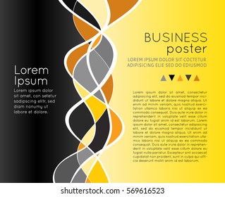 Flyer or brochure template, abstract colorful design