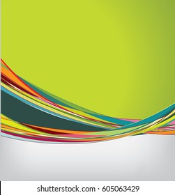 Flyer or brochure template, abstract colorful design