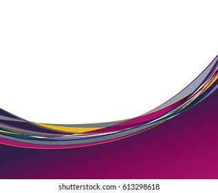 Flyer or brochure template, abstract colorful design