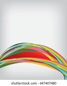 Flyer or brochure template, abstract colorful design