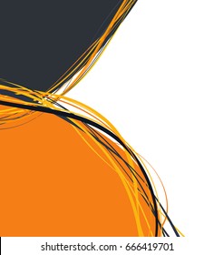 Flyer or brochure template, abstract colorful design