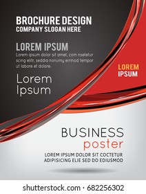 Flyer or brochure template, abstract colorful design