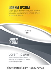 Flyer or brochure template, abstract colorful design