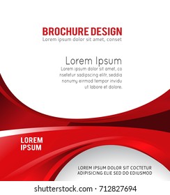 Flyer or brochure template, abstract colorful design