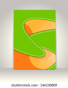 Flyer or brochure template, abstract design