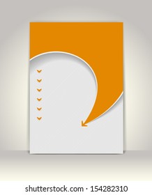 Flyer or brochure template, abstract design