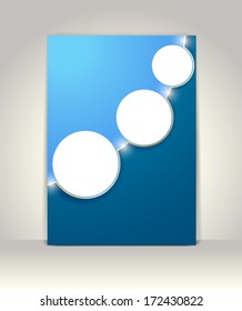 Flyer or brochure template, abstract design