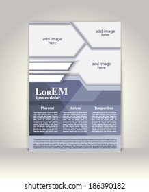 Flyer or brochure template, abstract design