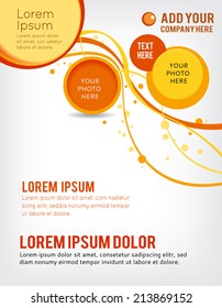 Flyer or brochure template, abstract design