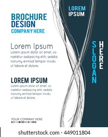 Flyer or brochure template, abstract design