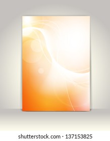 Flyer or brochure template, abstract light background