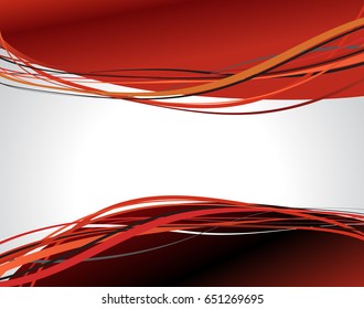 Flyer or brochure template, abstract red design