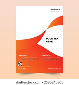 Flyer brochure template design. abstract flyer, cover, A4 size