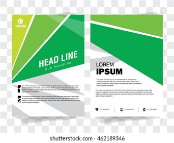 Flyer Brochure Template Shape Headline with  Color elements