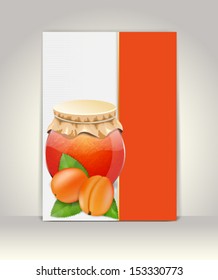 Flyer or brochure template,apricot design