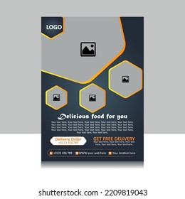 Vorlagendesign für Flyer-Burger