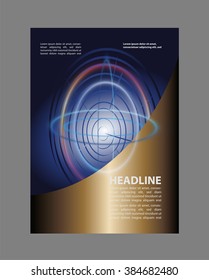 Flyer for business - blue color
