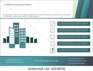 Flyer for business presentation