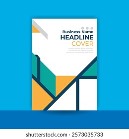 flyer, business promotion, corporate cover design, business report cover, modern cover design, annual report, design, cover a4, geometric, bauhaus design, brochure