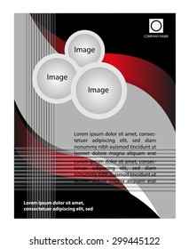 Flyer for business - red and black 