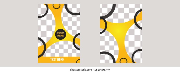 FLYER Colorful cap design, Proportionally for A3 size
