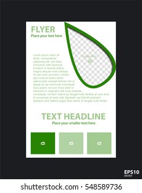 Flyer concept brochure template for business, education, presentation, website, magazine cover.