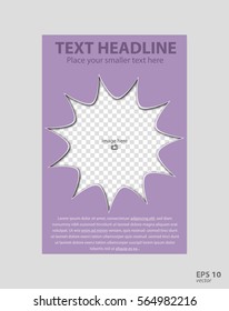Flyer concept brochure template for business, education, presentation, website, magazine cover.