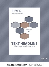 Flyer concept brochure template for business, education, presentation, website, magazine cover.