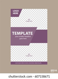 Flyer concept brochure template for business, education, presentation, website, magazine cover.