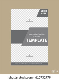 Flyer concept brochure template for business, education, presentation, website, magazine cover.