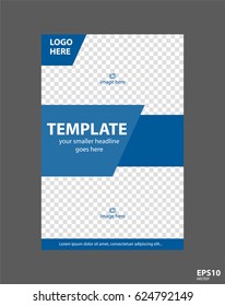 Flyer concept brochure template for business, education, presentation, website, magazine cover.