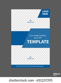 Flyer concept brochure template for business, education, presentation, website, magazine cover.