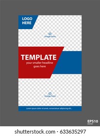 Flyer concept brochure template for business, education, presentation, website, magazine cover.