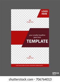 Flyer concept brochure template for business, education, presentation, website, magazine cover.