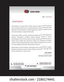 concepto de volante vector membrete creativo