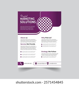 Flyer for a corporate business and digital marketing agency.