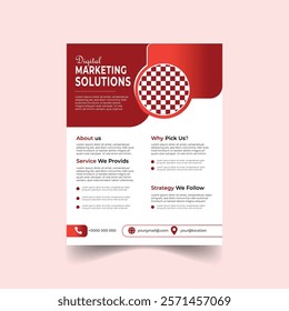 Flyer for a corporate business and digital marketing agency.