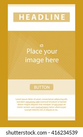 Flyer corporate vector layout template for business or non-profit organization