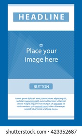 Flyer corporate vector layout template for business or non-profit organization