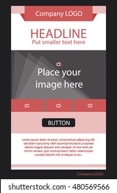 Flyer corporate vector layout template for business or non-profit organization