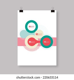 Flyer or Cover Abstract A4 / A3 poster template design with your text Eps 10 vector illustration 