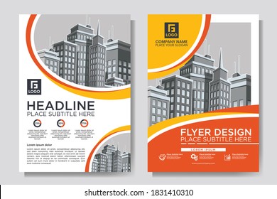 Flyer cover business brochure vector design, Leaflet advertising abstract background, Modern poster magazine layout template in A4, Annual report for presentation.