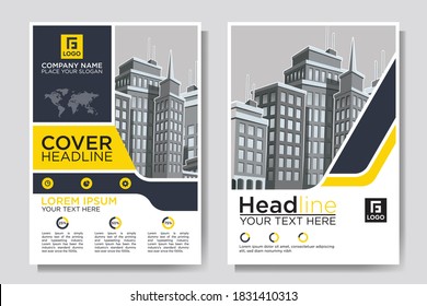 Flyer cover business brochure vector design, Leaflet advertising abstract background, Modern poster magazine layout template, Annual report for presentation.