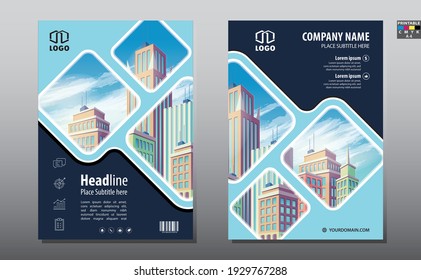 Flyer cover business brochure vector design, Leaflet advertising abstract background, Modern poster magazine layout template, Annual report for presentation.