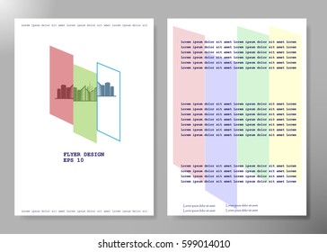 Flyer cover business brochure vector design, Leaflet advertising abstract background, Modern poster magazine layout template, Annual report for presentation.