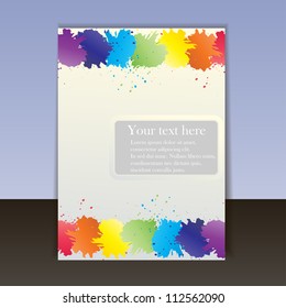 flyer or cover colorful vector design