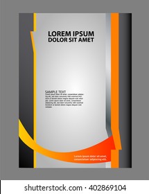 Flyer or Cover Design with Abstract 
