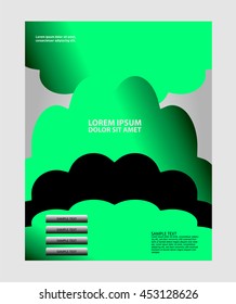 Flyer or Cover Design with Abstract
