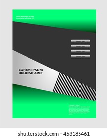 Flyer or Cover Design with Abstract
