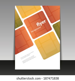 Flyer- oder Deckungsdesign mit abstraktem, karriertem Muster